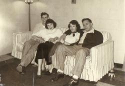 Joe Perl, Helen, Rene, Jim S, Dec, 1950