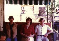 Doug Matt, Sharon and Wayne Shipley, Easter, 1980