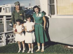 Barb, Jenny, Sally and Al Werling around 1952