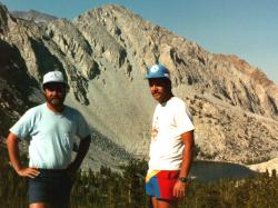 Dave Conklin and Kenny backpacking