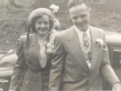 Eddie and Rich wedding day, 1949