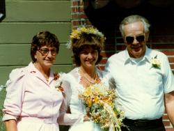 Eddie, Sandy and Rich - Sandy's wedding