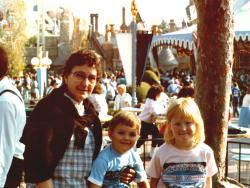 Eddie Richard and Cori at Disneyland