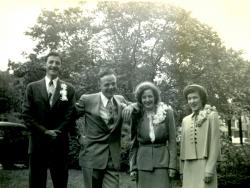 Rich and Eddie Wedding Party, 1949