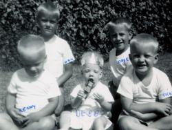 Kenny, Danny, Debby, Dave, Rick about 1958