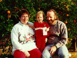 Mary, Amelia and Kenny, Dec 1994