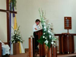 Ross Ridley, reader for First Communion