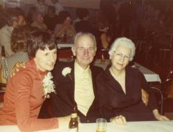 Helen Perl, Joe Fallon, and Joe's friend, Oct, 1976