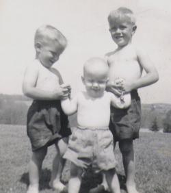 Dave, Rick and Danny Callahan 1954