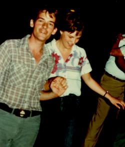 Bill McVey and Sandy at Skate Party