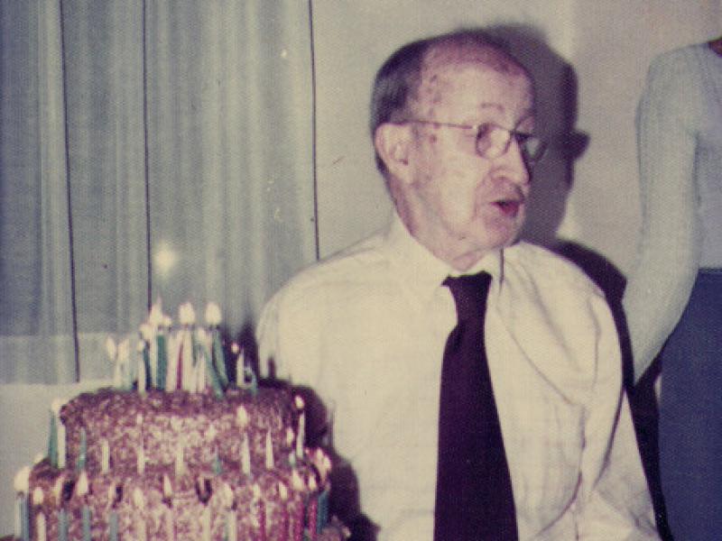 J.M. Scholz at Birthday 1976